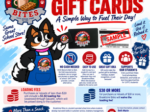 🎉 NEW at Breaktime Bites! Reloadable Gift Cards are coming after Harvest Break! 🎉